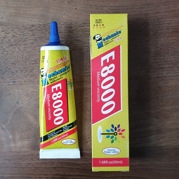 Keo dán E8000 ( màu trong 50ml )