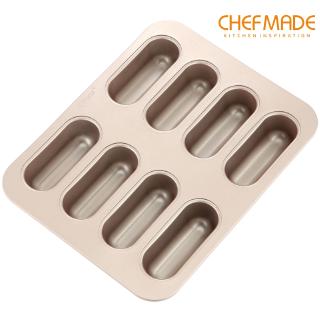CHEFMADE Khuôn Làm Bánh Mì Hotdog 8 Ngăn Chống Dính WK9145