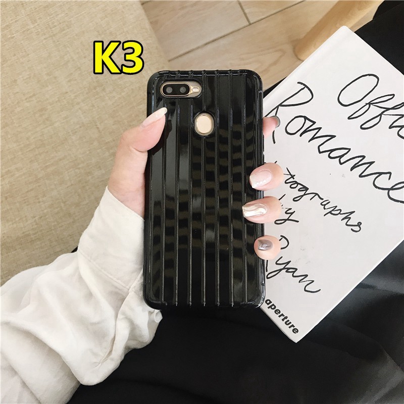 Ốp điện thoại bằng TPU mềm kiểu va li màu kẹo dành cho iPhone 6 6S 7 8 11 X XS 6Plus 6SPlus 7Plus 8Plus