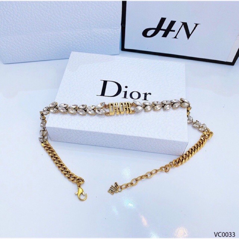 vòng cổ chocker đá vòng cổ dior đá