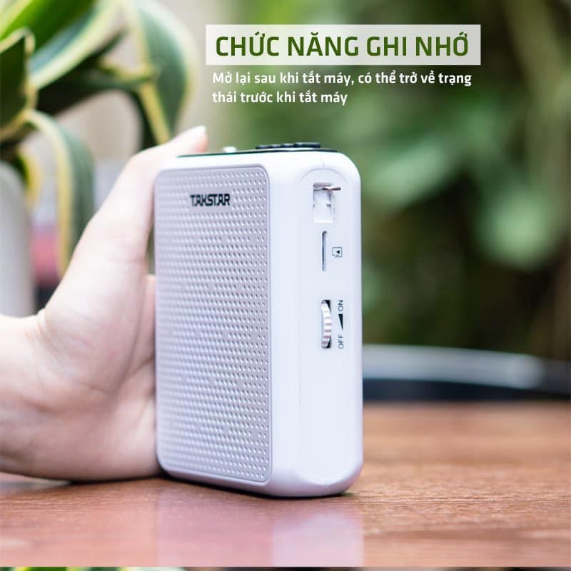 Máy trợ giảng không dây TAKSTAR E300W sử dụng sóng UHF, có bluetooth, giành cho giáo viên, hướng dẫn viên, livestream BH