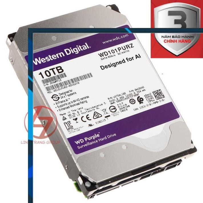 Ổ cứng 3.5 inch Western Digital WD Purple 10TB 8TB 6TB 4TB SATA SD50 SD51 SD52 SD53