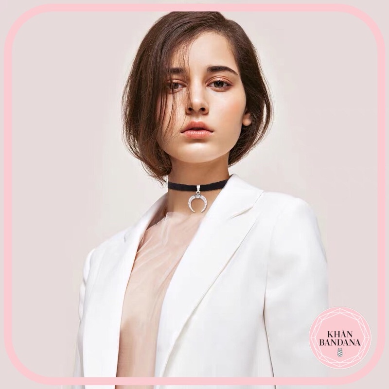 Choker trăng lưỡi liềm cá tính - Vòng cổ cá tính