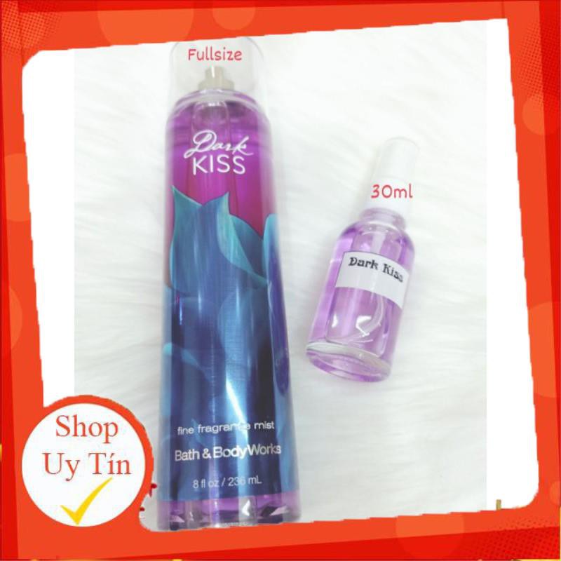 Xịt thơm Dark Kiss Fine Fragrance Mist Bath and Body Works 250ml/Chính Hãng 🍭Hot🍭 | Thế Giới Skin Care