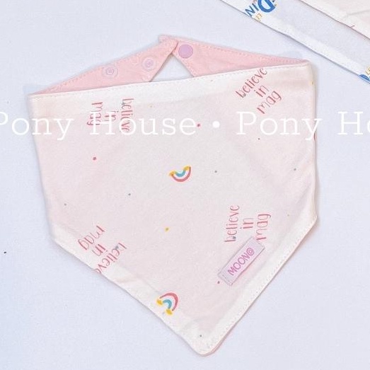 Yếm Tam Giác Moon - Khăn Quàng Cổ Chất Petit Có Cúc Bấm Mềm, Mịn Cho Bé Sơ Sinh ( freesize 0M - 2 tuổi )