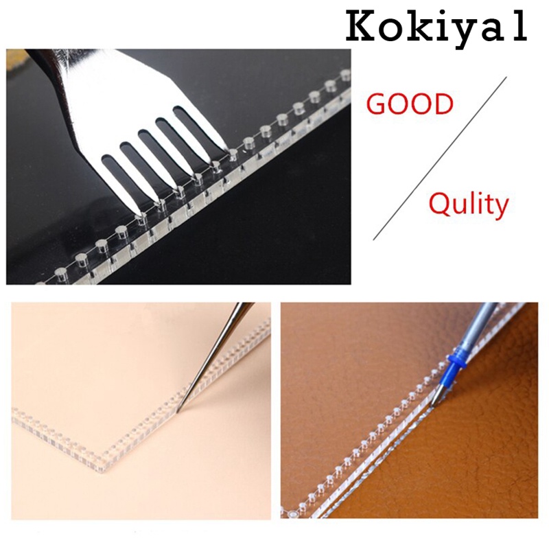 Set 13 Khuôn Acrylic Trong Suốt Làm Ví Da Thủ Công