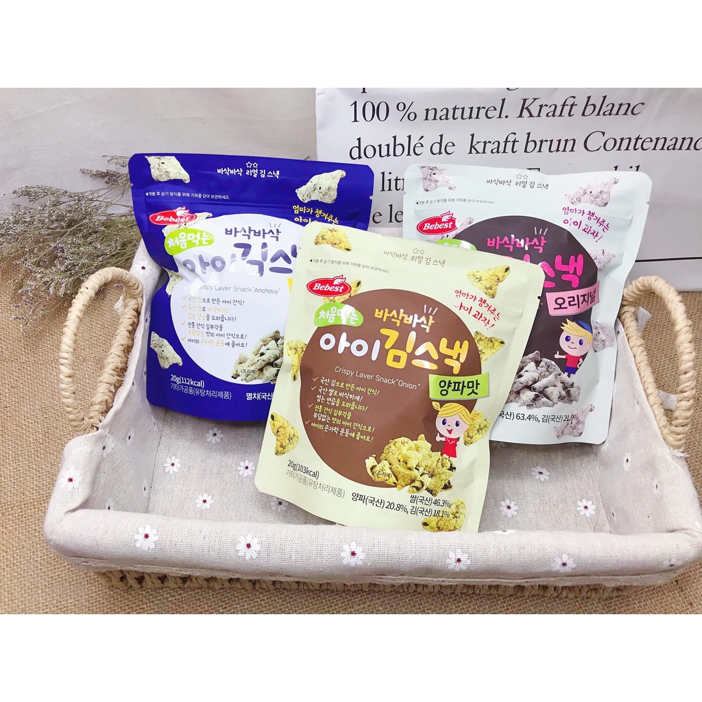 Snack rong biển Bebest Hàn Quốc cho bé