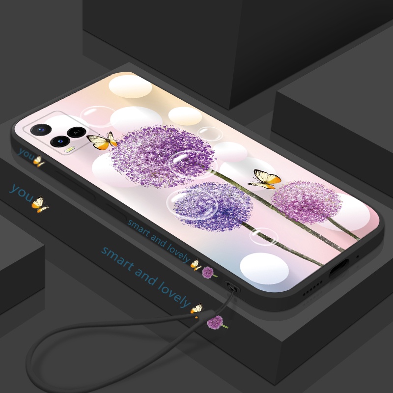 Ốp Điện Thoại Silicon Họa Tiết Hoa Bồ Công Anh Cho Vivo y21 y21s y33 y33s