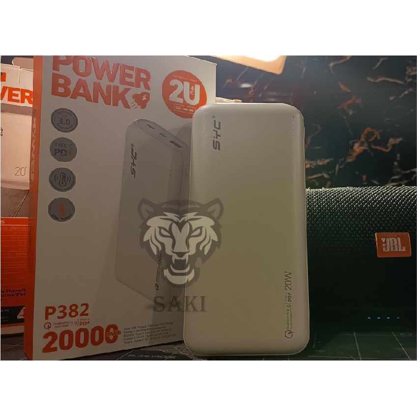 SẠC DỰ PHÒNG SYC POWER BANK P382 DUNG LƯỢNG 20.000mAh - Chính hãng