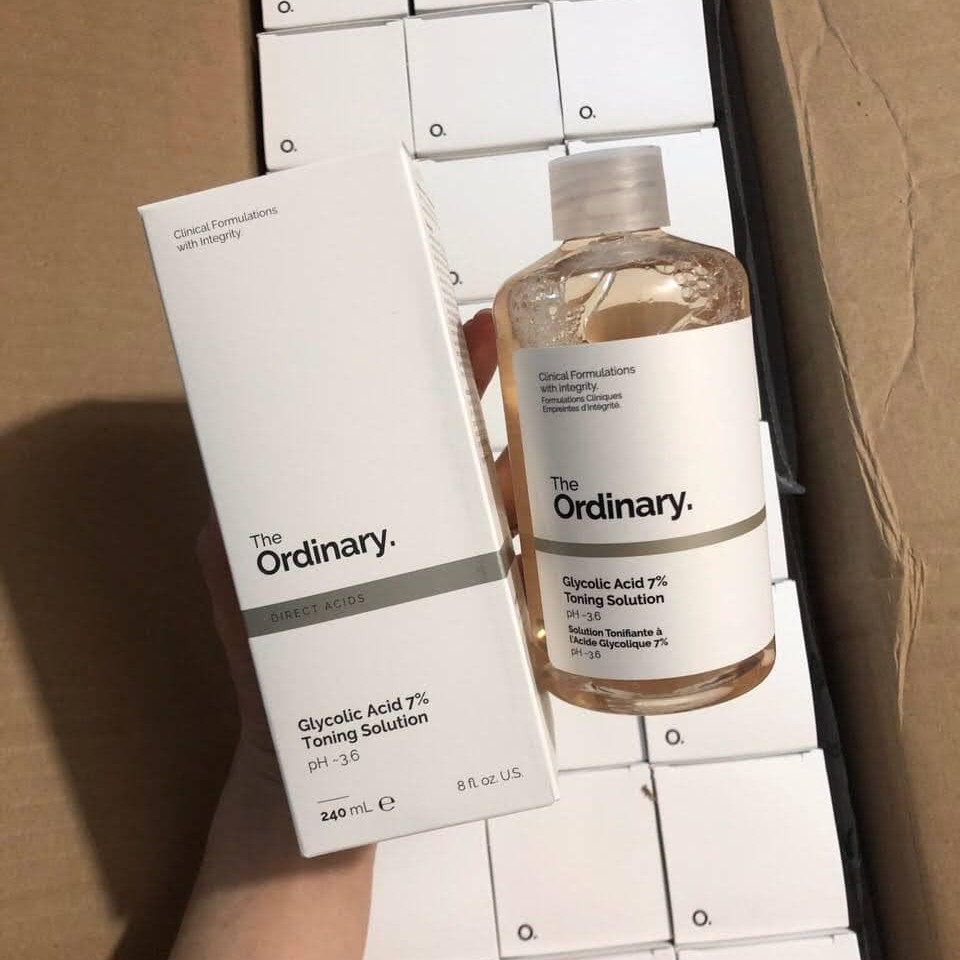 TONER Tẩy Da Chết The Ordinary Glycolic Acid 7% Toning Solution - Nước Hoa Hồng Cân Bằng, Tẩy Tế Bào Chết Hóa Học