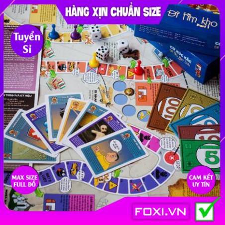 Board game-Đi tìm kho báu phần 1-Foxi-trò chơi gia đình tương tác phát triển tư duy trí tưởng tượng và vui nhộn