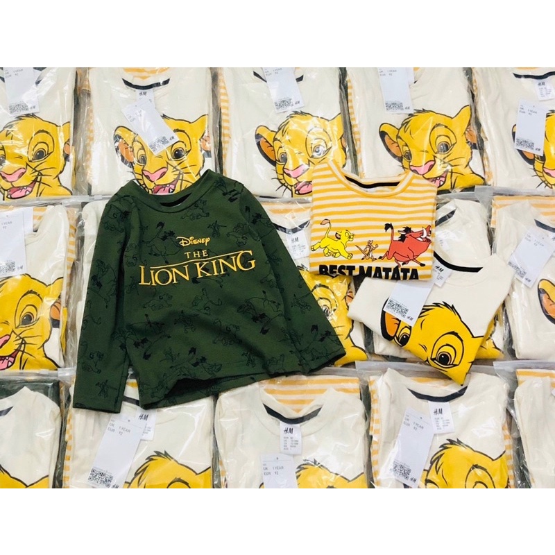 [GIÁ TỐT]SET 3 ÁO LION DÀI TAY THU ĐÔNG COTTON