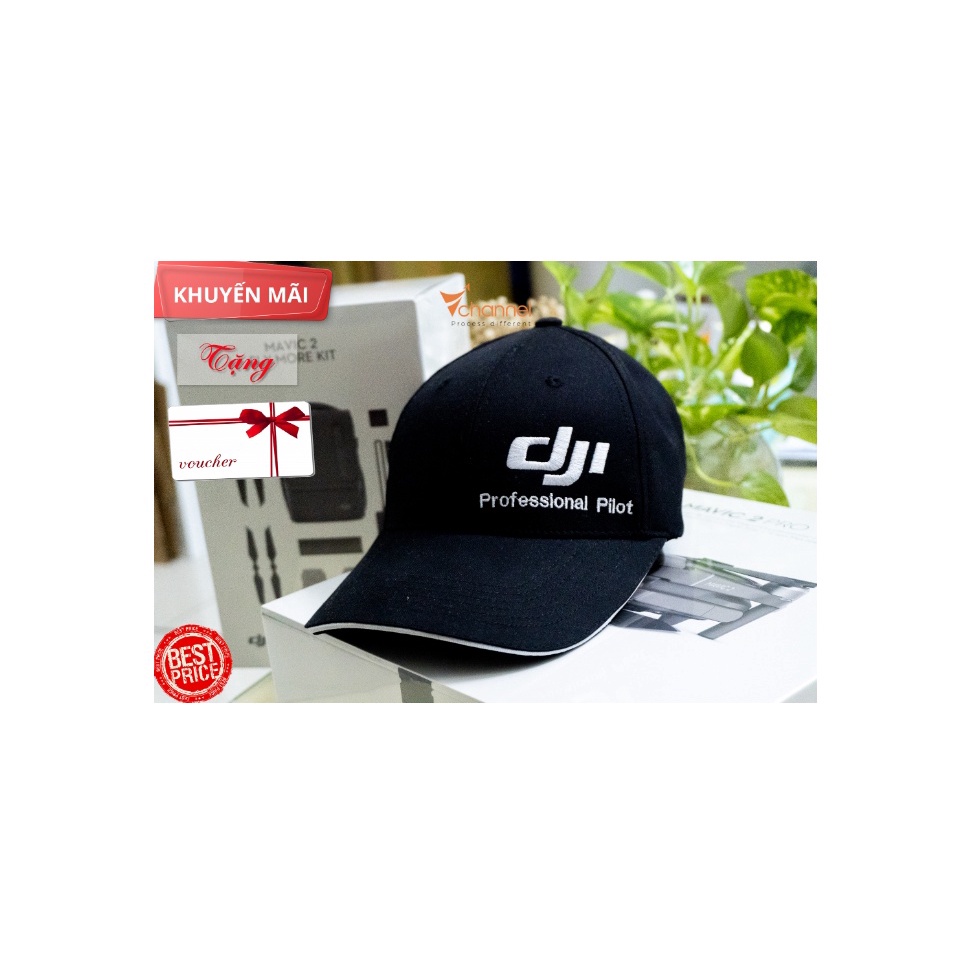 Mũ lưỡi trai  DJI Professional Pilot sành điệu khaki dày mịn cao cấp ***FREESHIP***