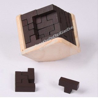 Đồ Chơi Xếp Hình Puzzle 54 Khối Gỗ Lắp Ráp, Thử Thách Trí Tuệ, Kích Thích Não Bộ, Đồ Chơi Thông Minh Cho Trẻ