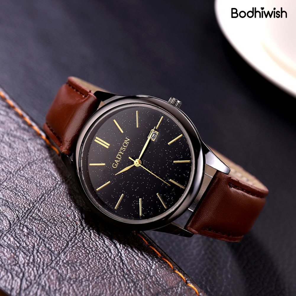 Đồng Hồ Đeo Tay Dây Da Thời Trang Vintage Cho Nam