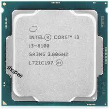 CPU intel I3 - 8100 Tray không box+tản