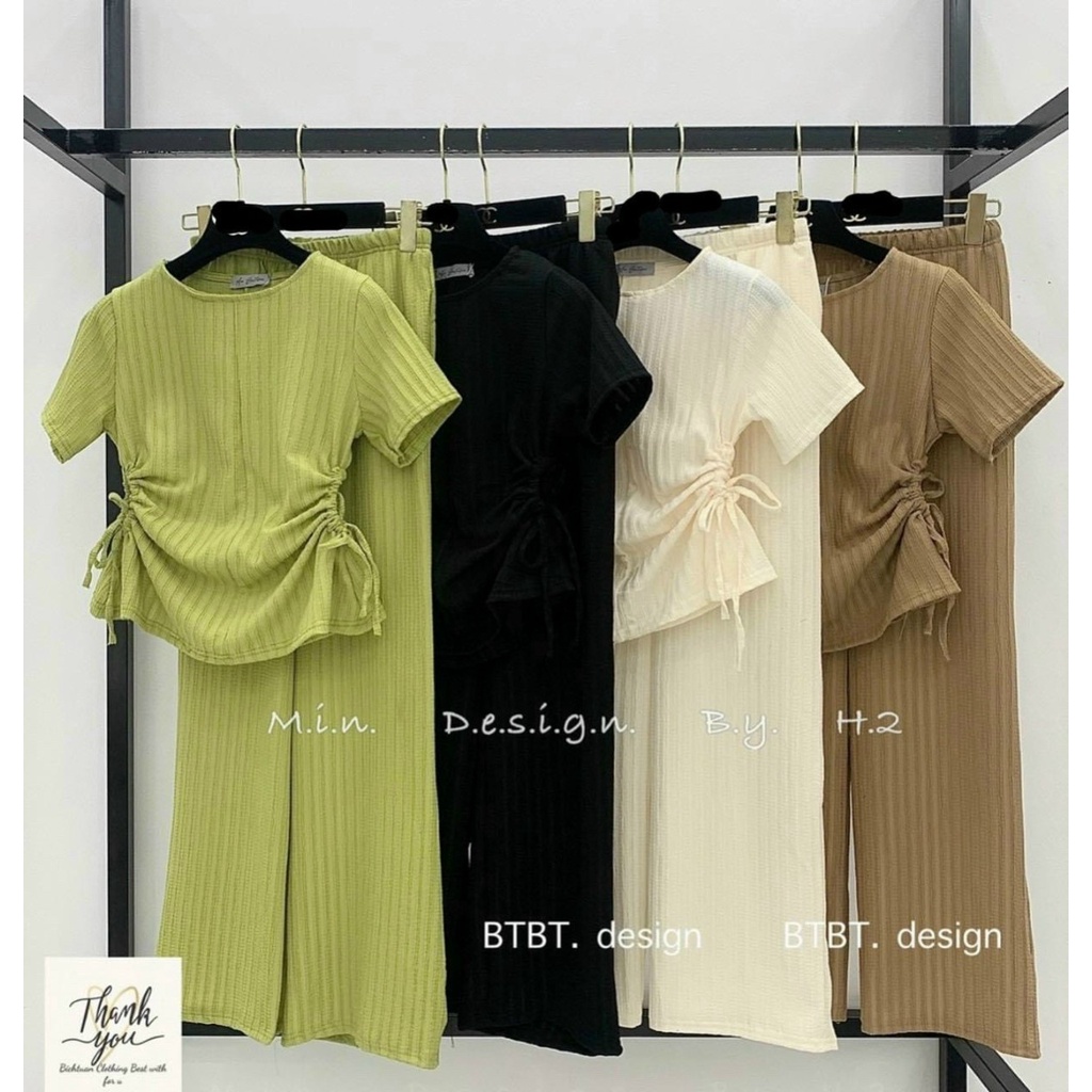 SÉT BỘ THUN GÂN TĂM KIỂU MỚI HÓT HIT RÚT DÂY 2 BÊN CAO CẤP CHẤT MỀM MỊN