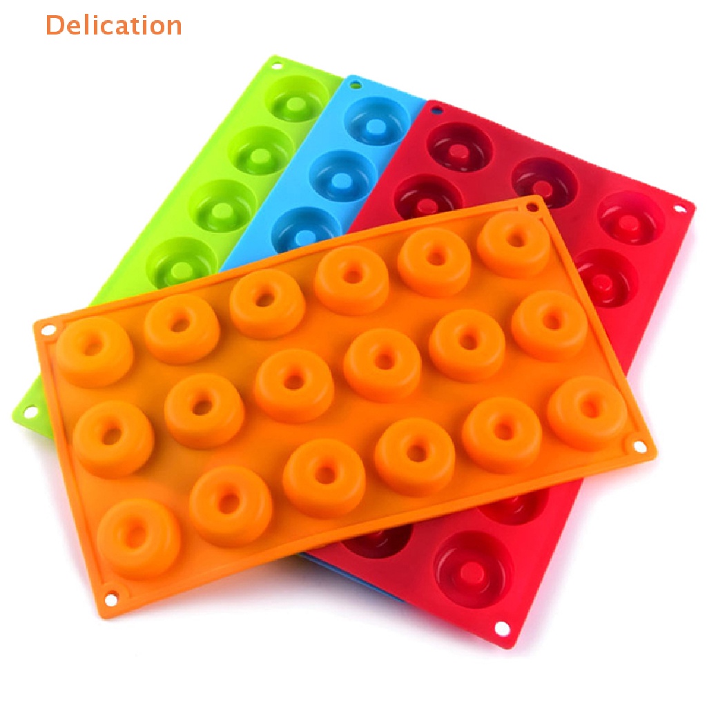 1 Khuôn Silicone Làm Bánh Donut 18 Ô 3D DIY