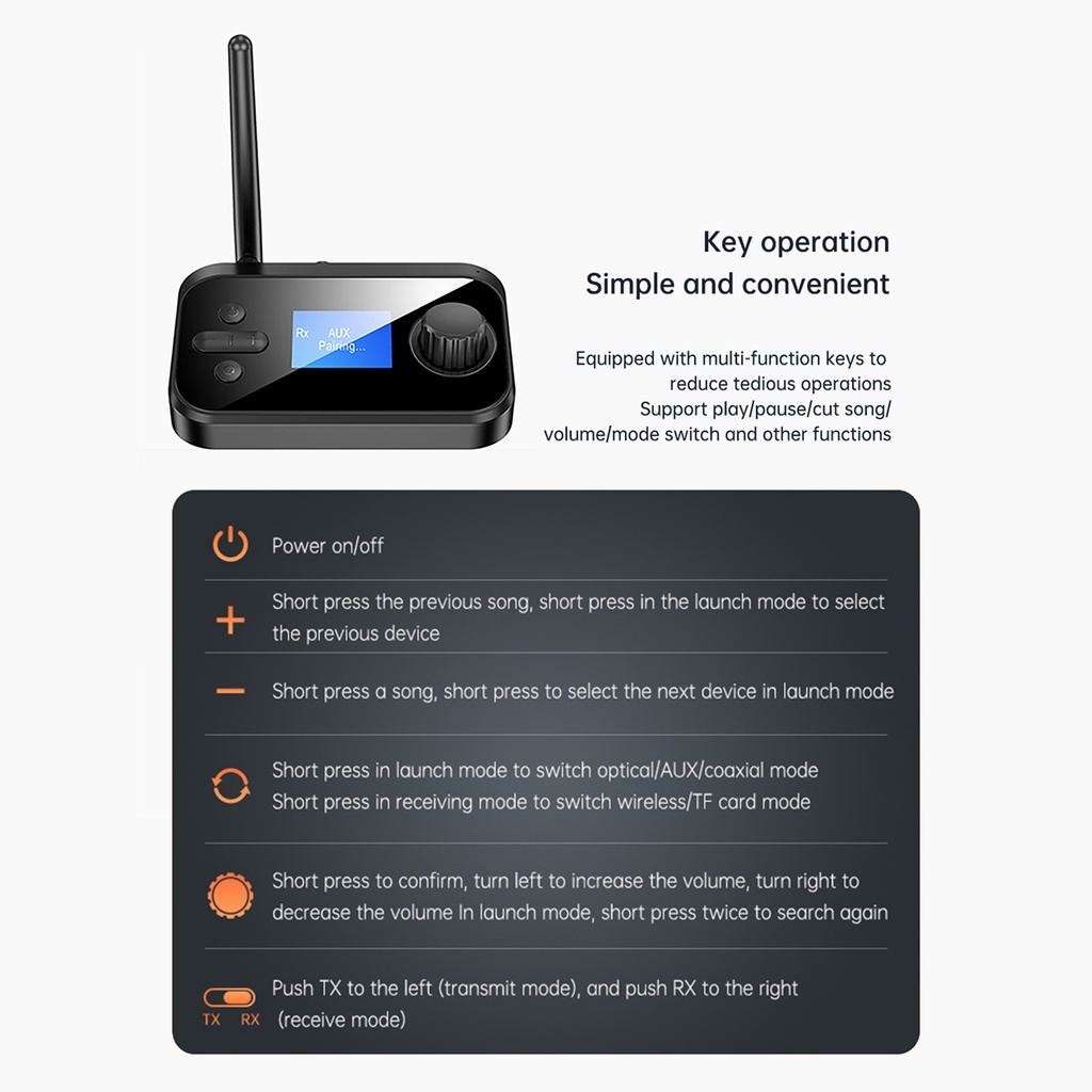 Bộ Thu Tín Hiệu Âm Thanh Bluetooth 5.0 AUX 3.5mm RCA Cho TV PC Xe Hơi