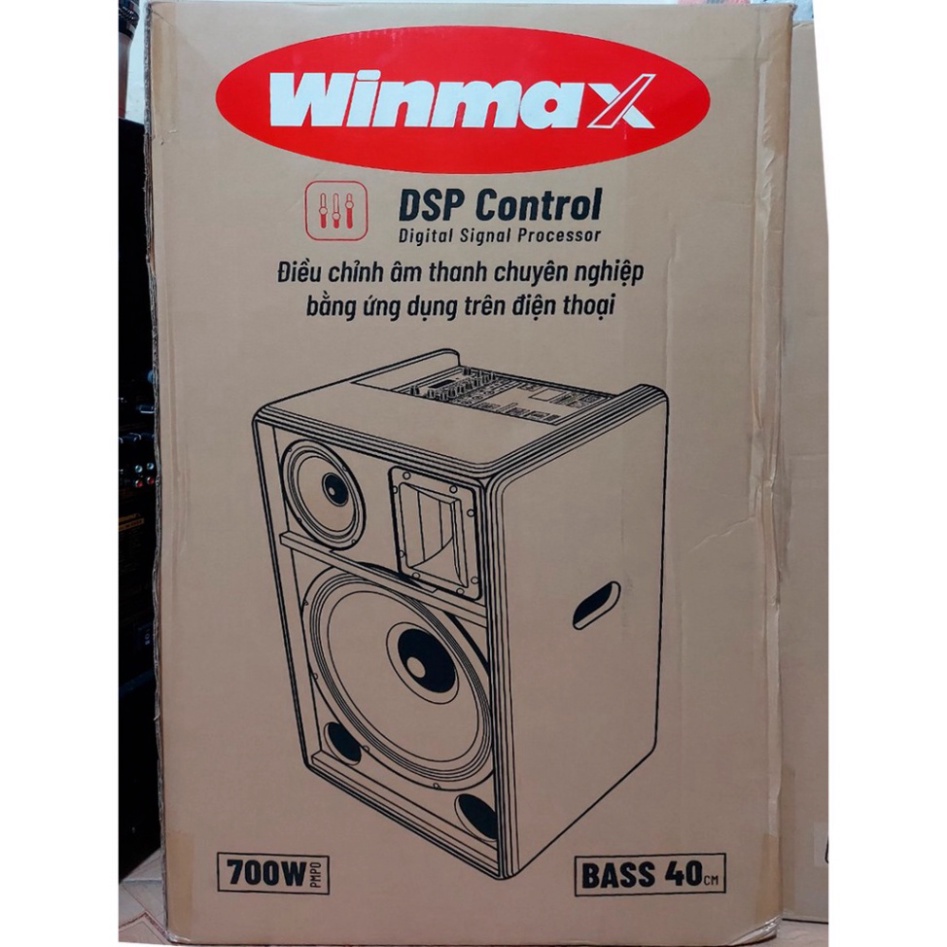 Loa kéo di động Winmax-W7777 công xuất 1000W Bass 4 tấc Vỏ gỗ chắc hát karaoke cực hay với đôi mic xịn hút giọng cực tốt