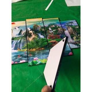 Tranh đồng quê treo phòng khách SP21