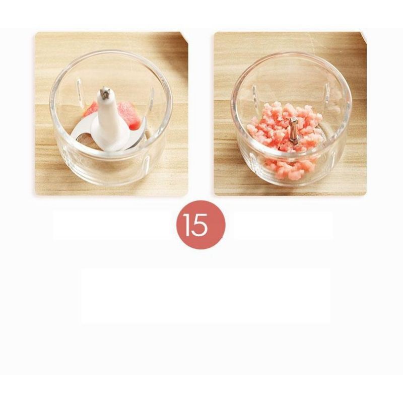 [Tặng Kèm Tách Lòng Đỏ Trứng] - Máy xay 6 lưỡi đa năng Hattiecs, Máy xay đồ ăn dặm cho bé nhỏ gọn, tiện lợi, BH 6 tháng