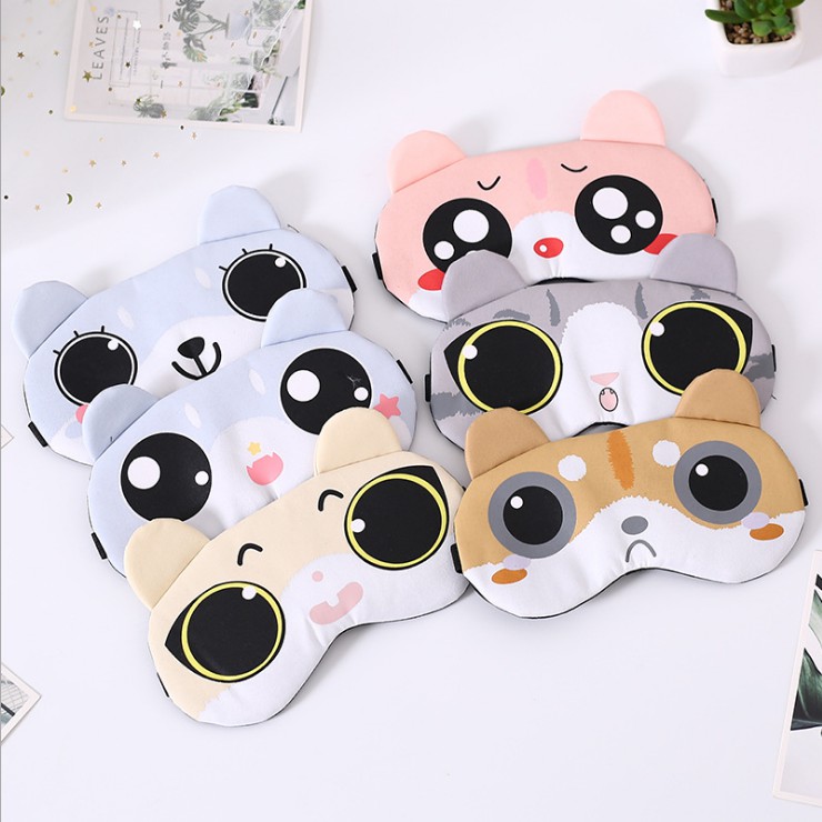 Bịt Mắt Che Mắt Ngủ Có Túi Gel Massage , Hình Thú cute - Eyeshade