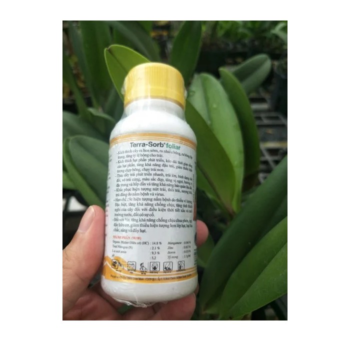 Phân bón lá cao cấp siêu to lá terra-sorb foliar chai 100ml