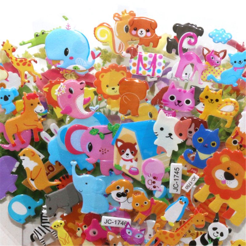 Set 500+ hình dán 3D cho trẻ em / trẻ mới biết đi gồm
