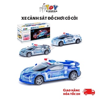 Xe cảnh sát đồ chơi có tiếng còi cảnh sát ahihi tặng kèm pin