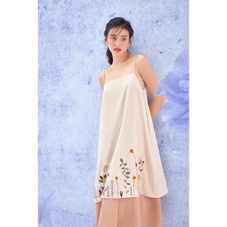 OLV - Đầm Latte Layering Embro