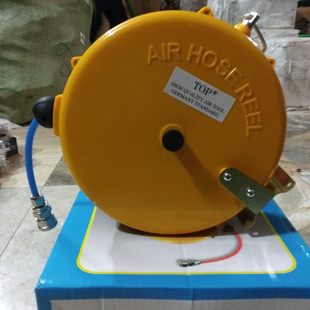 Cuận Dây Hơi Rút Tự Động Dài 9 Mét Dây Nén Khí Áp Lực Chất Liệu PU Kích Thước Ống 5mm x 8mm DCT 0204