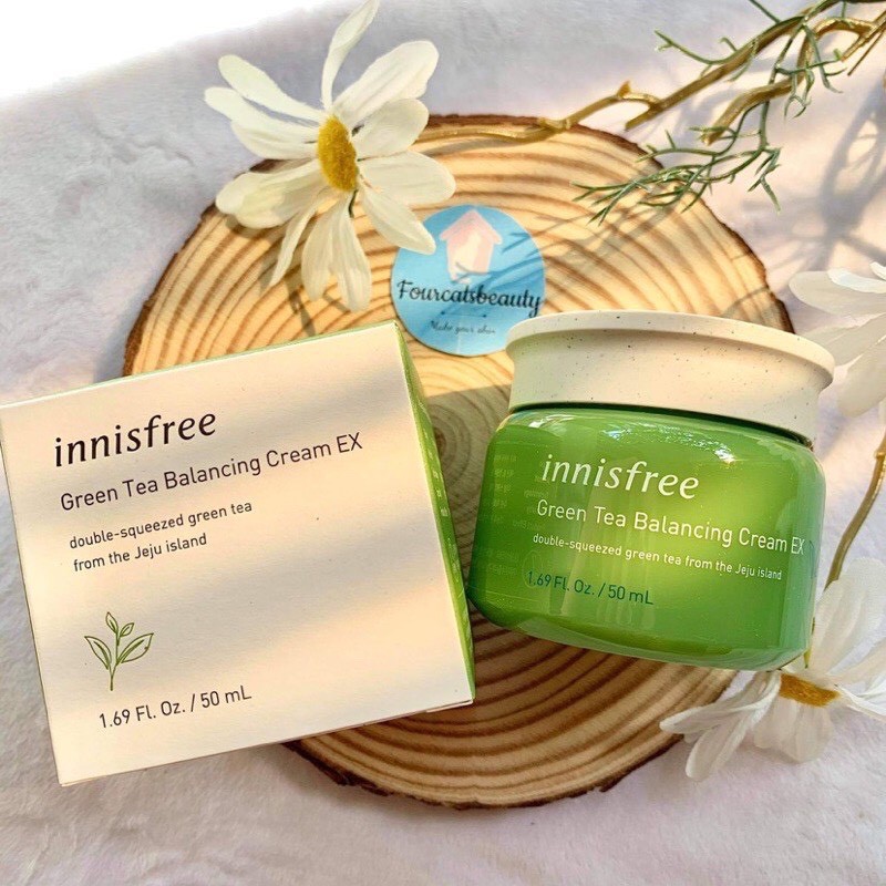 Kem dưỡng ẩm Innisfree Green Tea, Kem dưỡng ẩm da hàng chuẩn Mỹ phẩm Hàn Quốc (Auth)