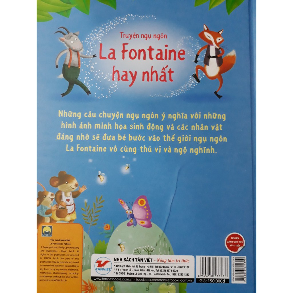 Sách - Tủ Sách Vàng Cho Con - Truyện Ngụ Ngôn La Fontaine Hay Nhất