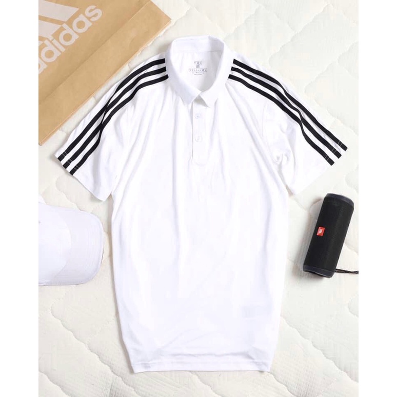 Áo polo nam 3 sọc vai thể thao chất vải nhập ngoại cực sang và chuẩn form
