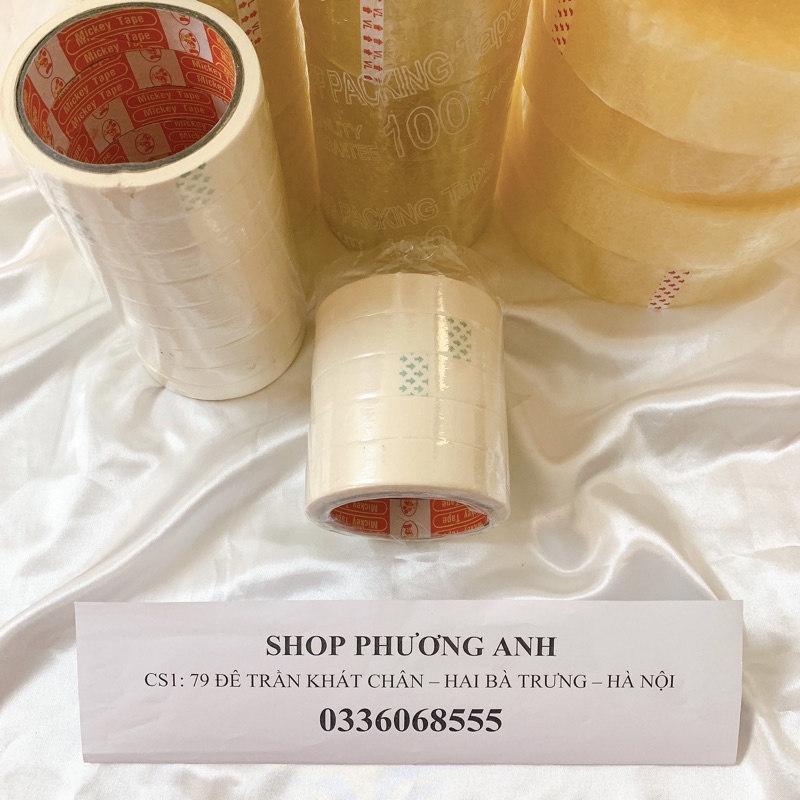 [Ship hoả tốc HN] Lốc 5 cuộn băng dính viết chữ mickey tape giá rẻ ⚡️Freeship ⚡️