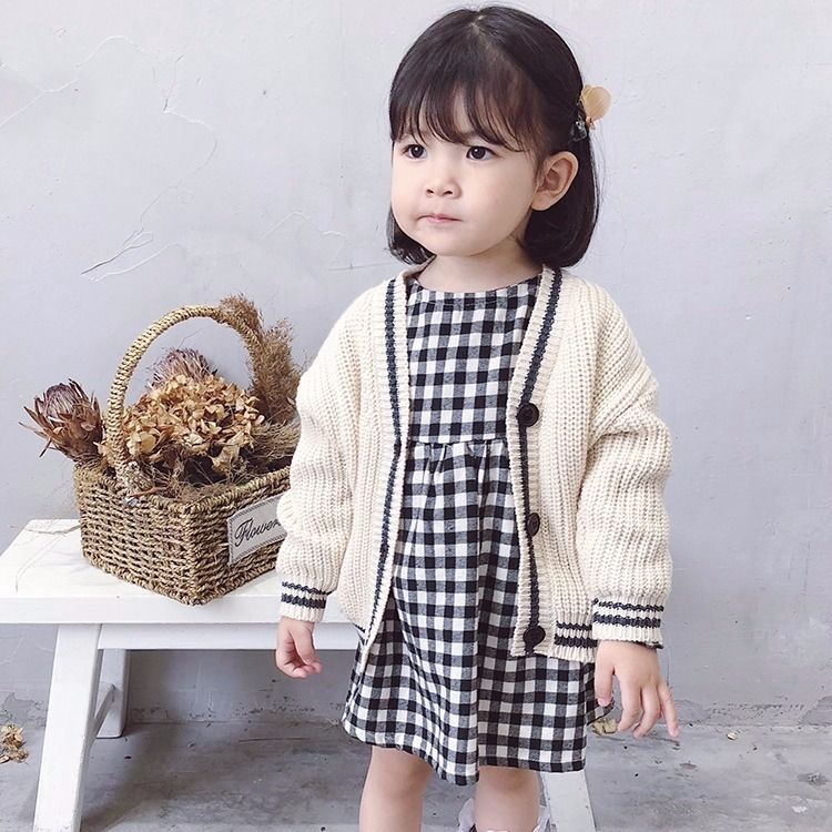 Áo khoác cardigan len thời trang xuân thu 2020 cho bé gái