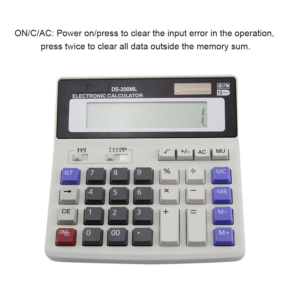 Máy Tính Cầm Tay Đa Năng 12 Chữ Số 200ml