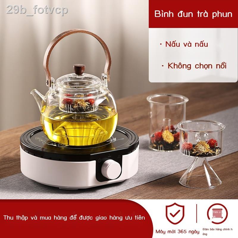 29b_fotvcpMáy pha trà Nuojies loại phun hơi nước ấm nhỏ sức khỏe nồi hấp gia đình mini bếp điện nấu