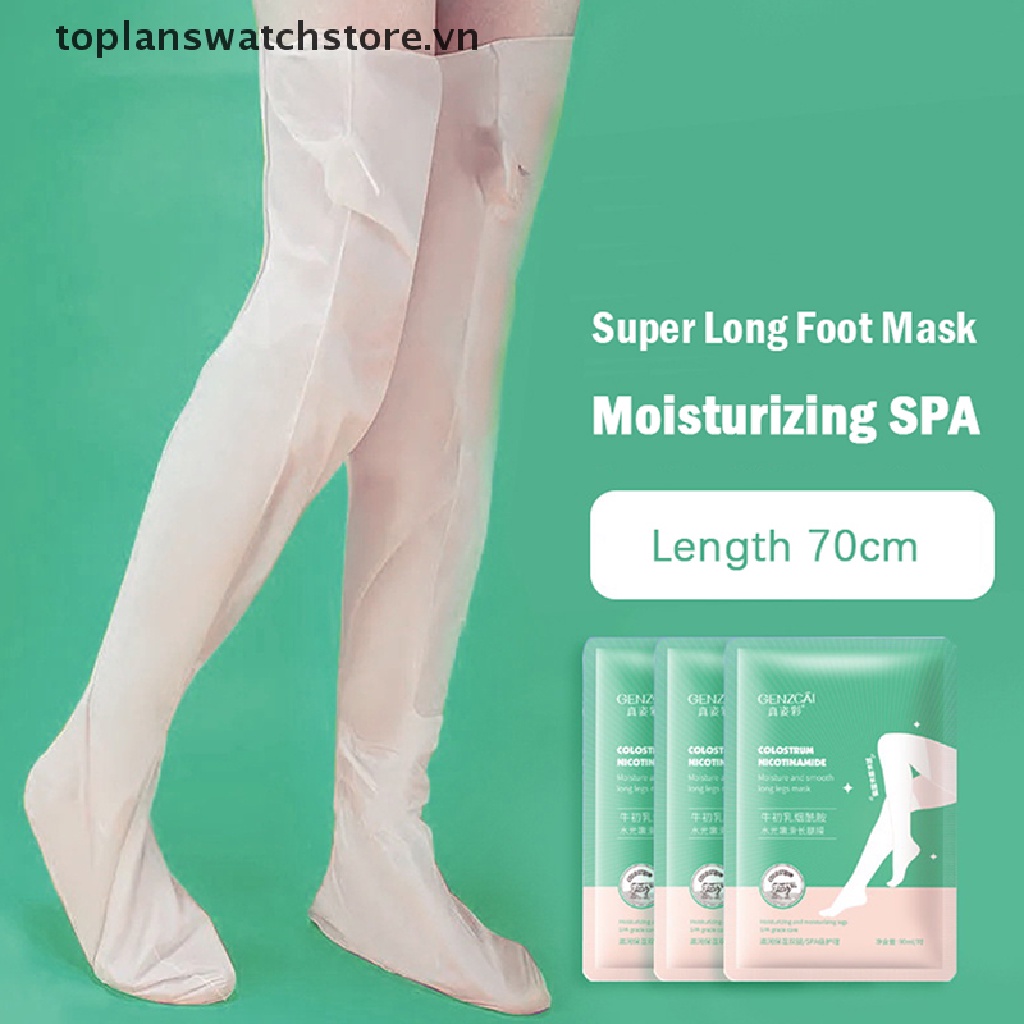 1 Cặp Mặt Nạ Lột Dưỡng Ẩm Làm Sáng Da Chân Dài 70cm