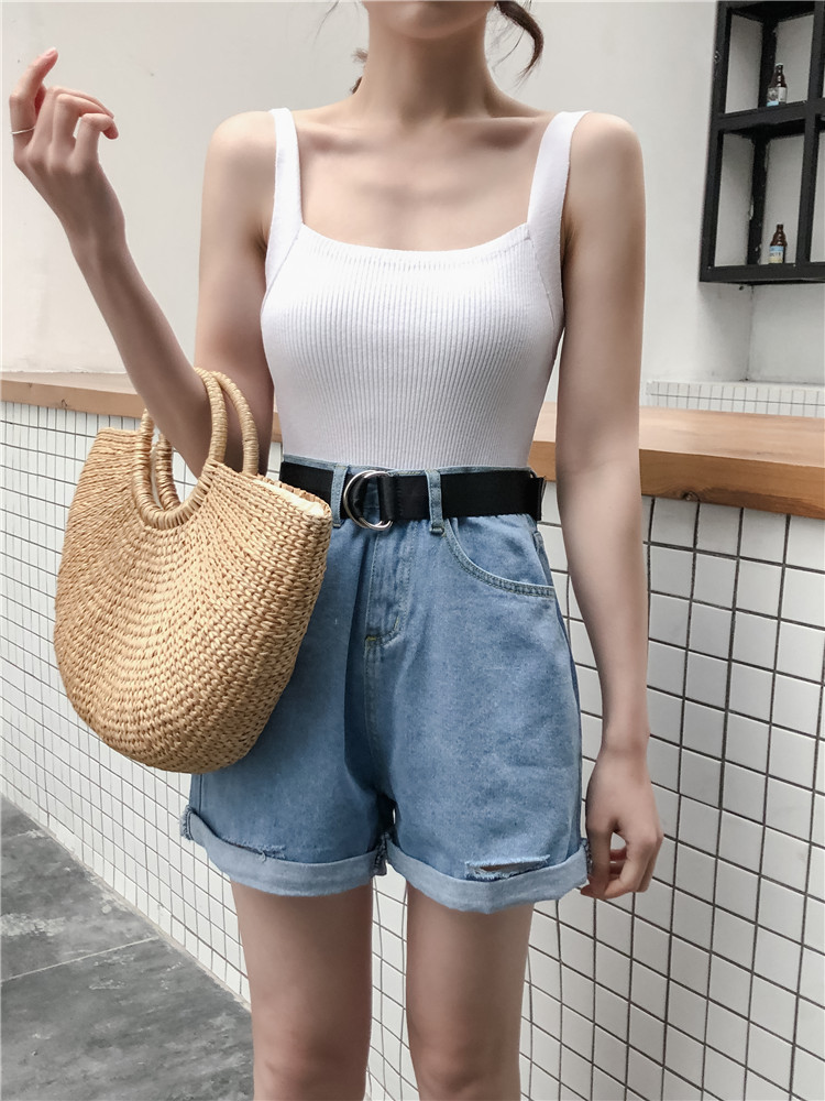 Áo Croptop Dệt Kim Không Tay Xinh Xắn Cho Nữ | BigBuy360 - bigbuy360.vn