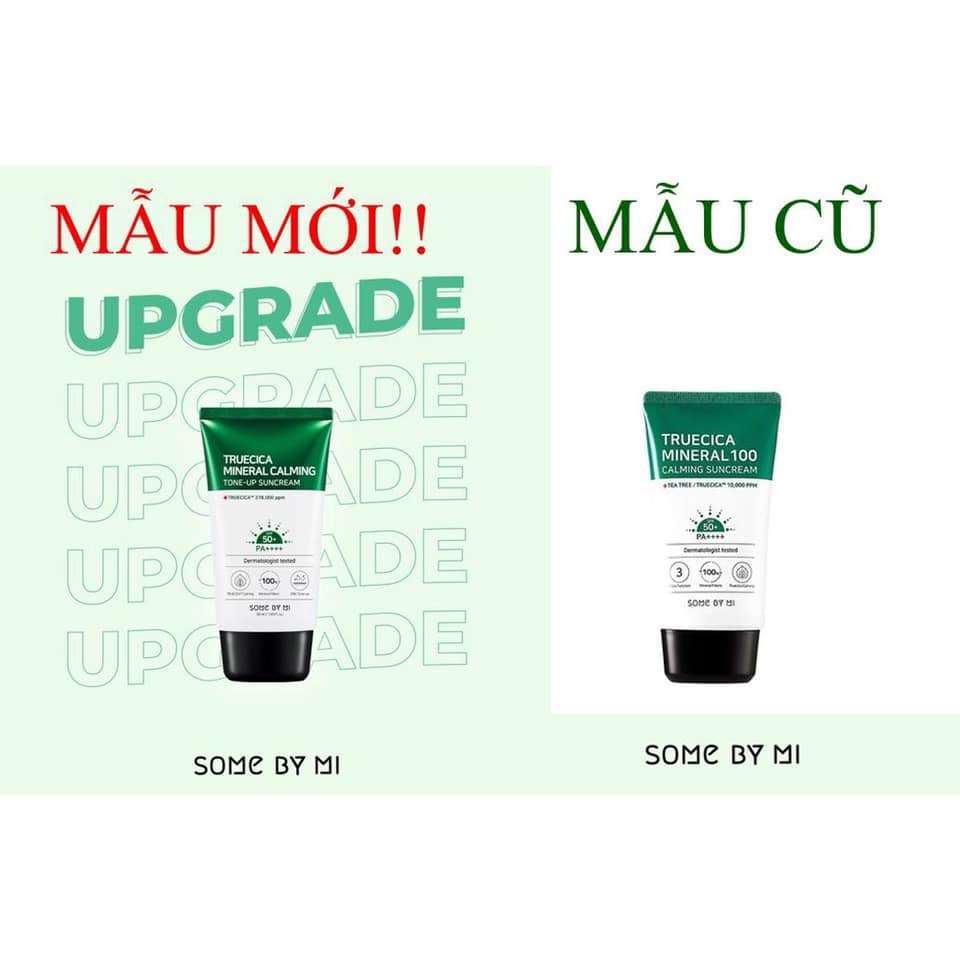 Kem Chống Nắng Some By Mi Truecica Mineral 100 Calming Tone Up Suncream 50PA++++ 50ml