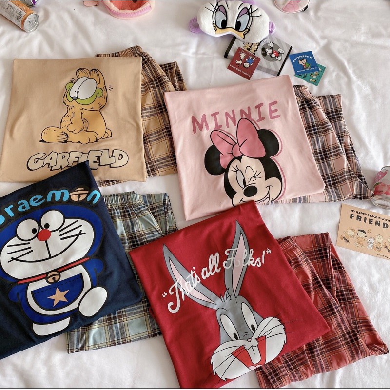 Bộ mặc nhà nữ cotton cao cấp dài tay (ảnh+video cận chất)