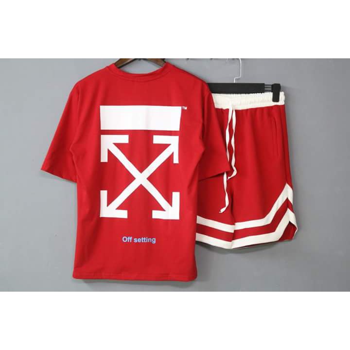 Áo thun offwhite Đỏ