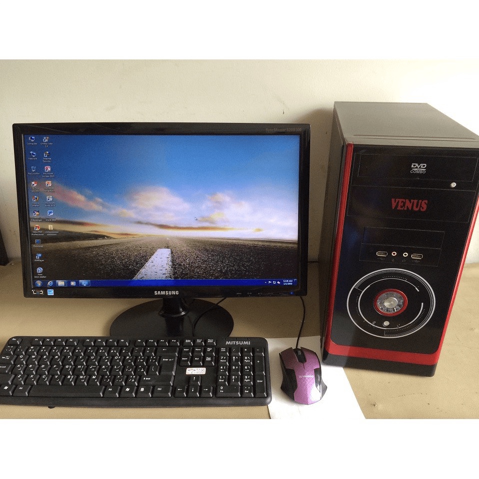 Thùng CPU Văn Phòng Giá Rẻ, Thùng Máy Tính Bàn Chơi Game Siêu Mượt Ram 2GB, Ổ 160GB