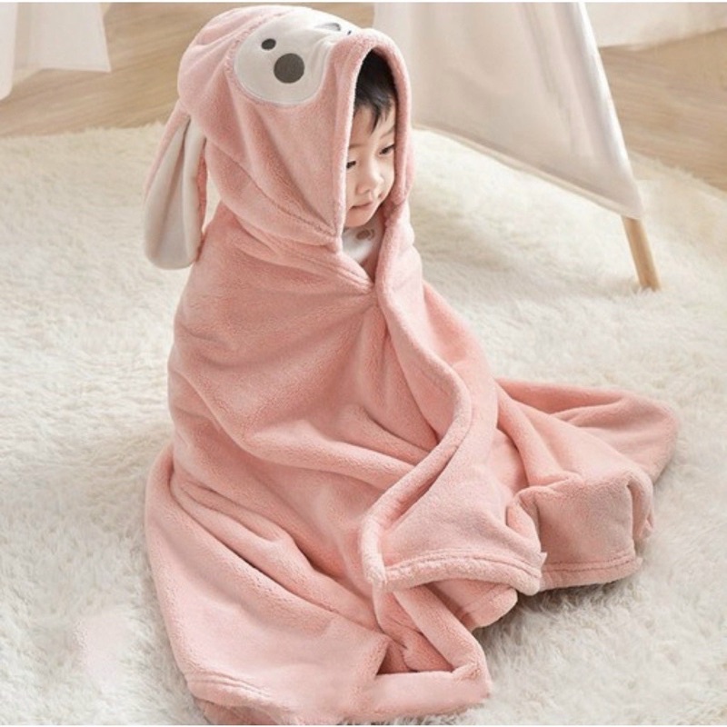 Khăn tắm cho bé, áo choàng tắm đi biển cho bé 70x140cm