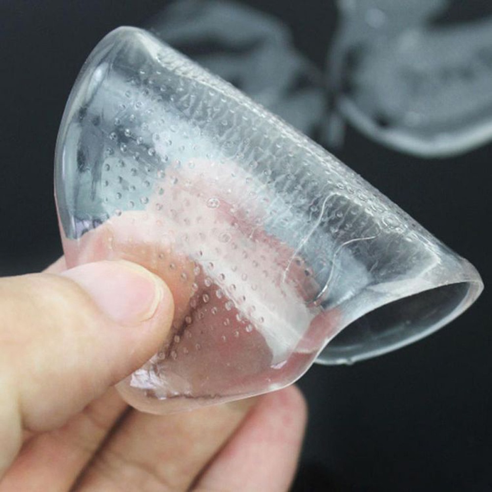 Bộ 2 Miếng Đệm Gel Lót Giày Cao Gót Trong Suốt Co Giãn Chống Trượt
