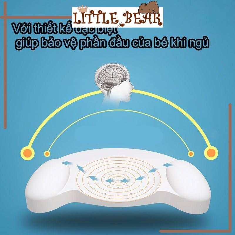 Gối Cao Su Non Chống Bẹp Đầu, Méo Đầu, Nghẹo Cổ Cho Trẻ Sơ Sinh - Little Bear