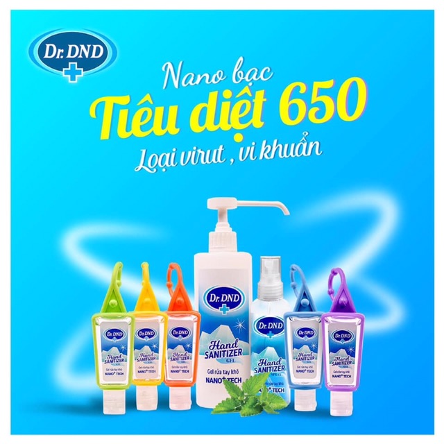 Nước sát khuẩn tay - dung dịch rửa tay Dr.DND 70ml | BigBuy360 - bigbuy360.vn