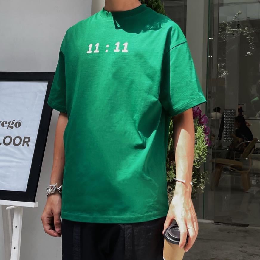 Áo Xanh Lá 11:11 Hot trend Áo Thun tay lỡ Unisex chất liệu 100% Thun Cotton Youngstar Club | BigBuy360 - bigbuy360.vn